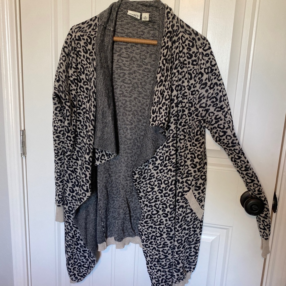 Leopard print cardigan